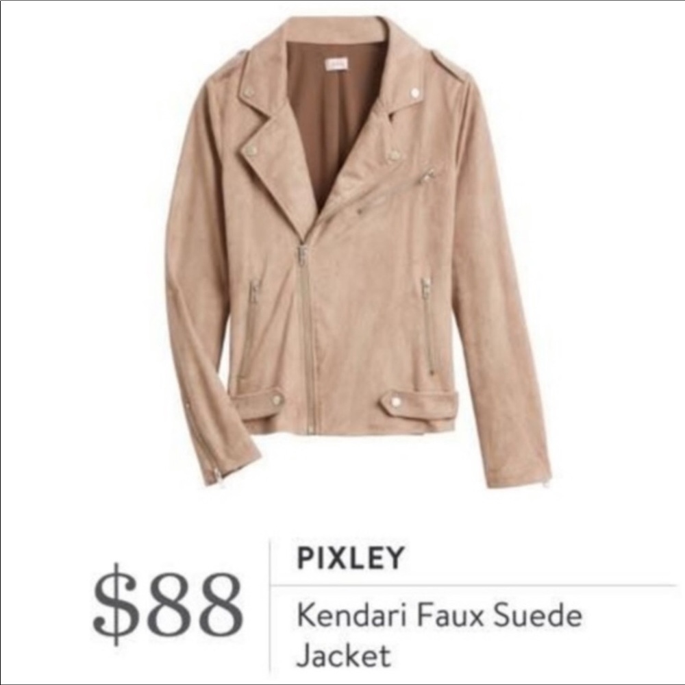 Pixley | Kendrari Faux Suded Jacket Stitch Fix XXL